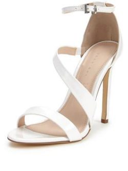 Shoe Box Paris Asymmetric Minimal Sandals - White